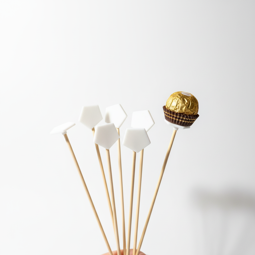 Holdery na Ferrero Rocher - widok 45 stopni